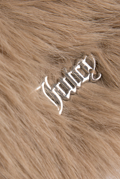 WARM TAUPE FUR HEAD BAND