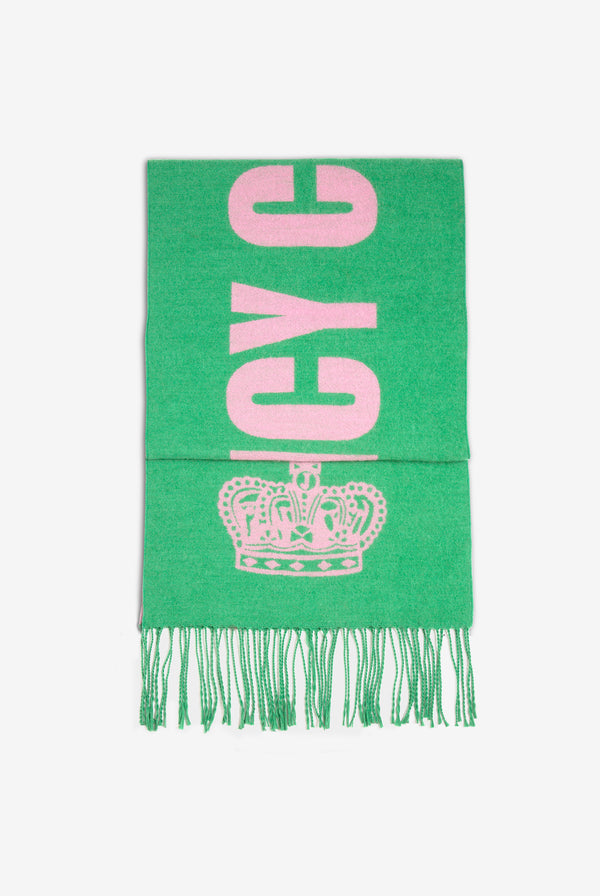 CONTRAST JUICY CROWN FOOTBALL SCARF