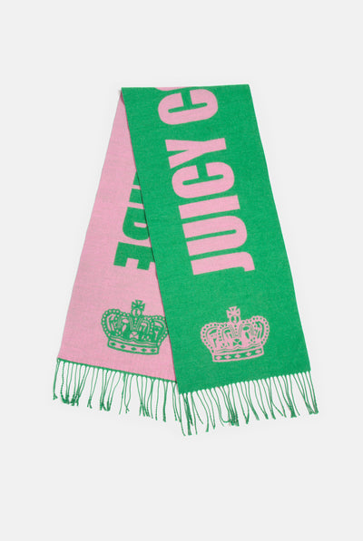 CONTRAST JUICY CROWN FOOTBALL SCARF