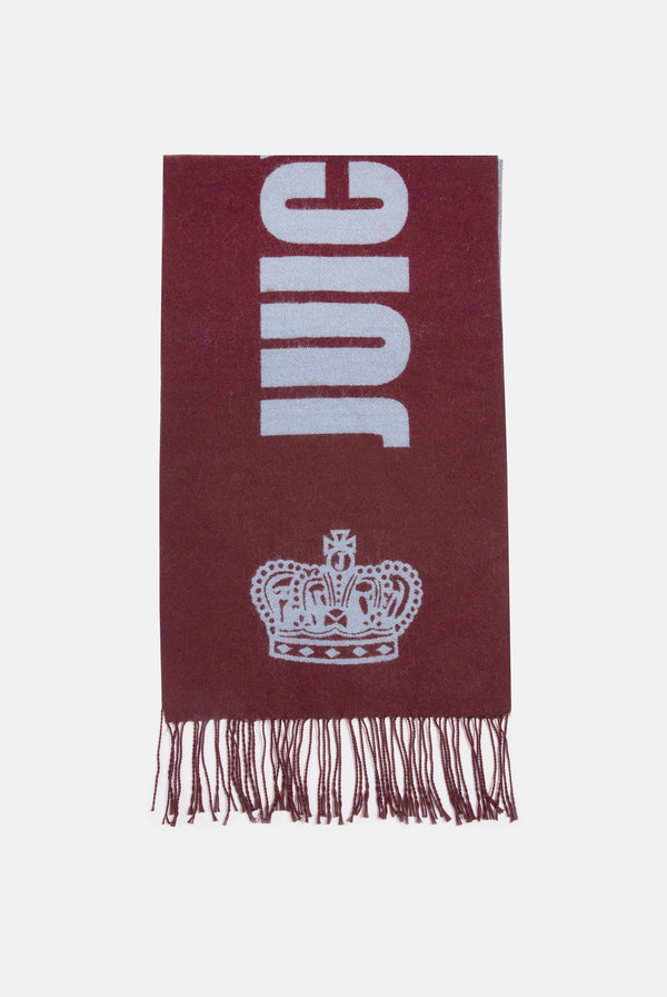 CONTRAST JUICY CROWN FOOTBALL SCARF