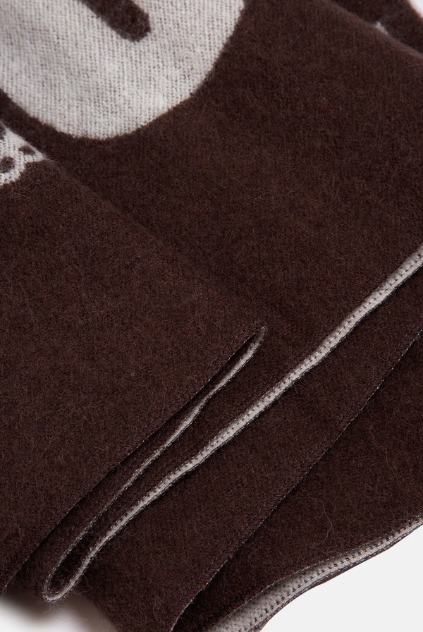 CONTRAST JUICY CROWN FOOTBALL SCARF