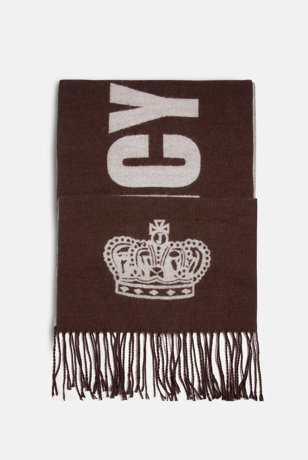 CONTRAST JUICY CROWN FOOTBALL SCARF