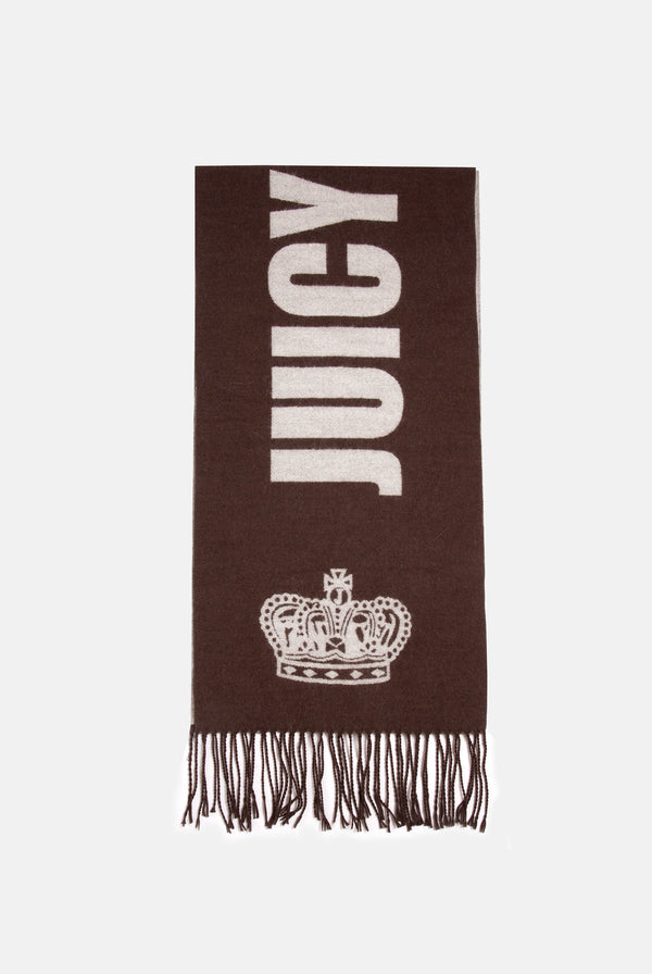 CONTRAST JUICY CROWN FOOTBALL SCARF