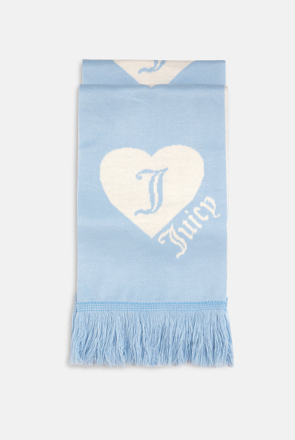 CONTRAST JUICY HEART FOOTBALL SCARF
