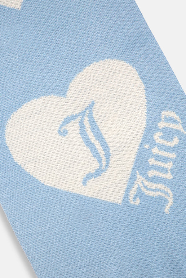 CONTRAST JUICY HEART FOOTBALL SCARF