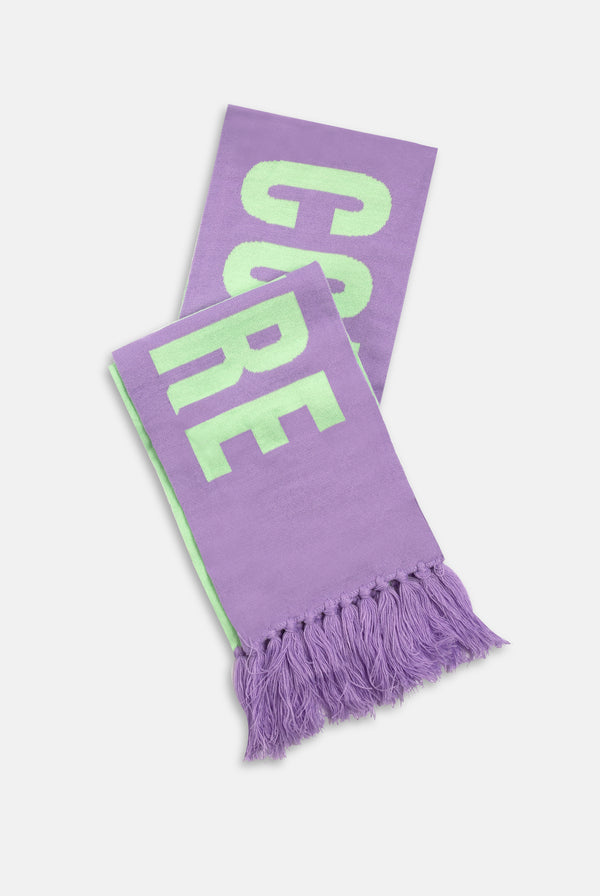VIOLET TULIP / MINT CONTRAST FOOTBALL SCARF