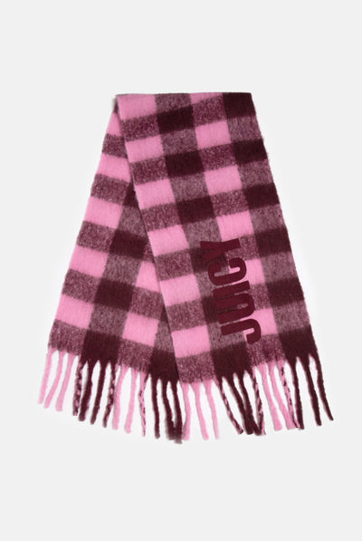 JUICY CHECK FLAT KNIT SCARF