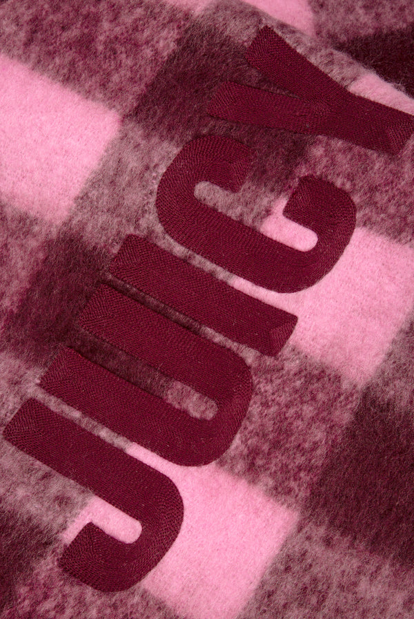 JUICY CHECK FLAT KNIT SCARF