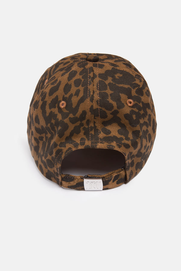 LEOPARD PRINT LOGO CAP