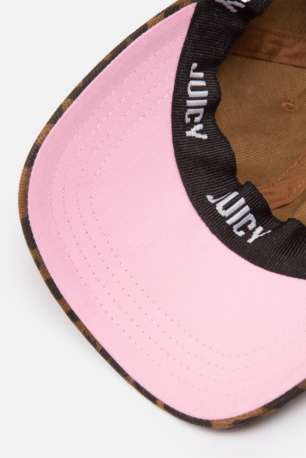 LEOPARD PRINT LOGO CAP