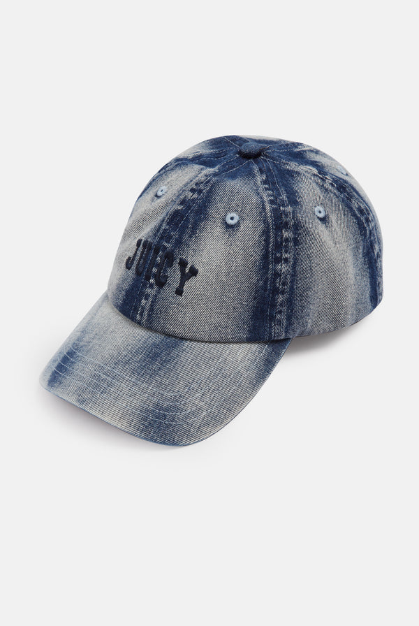 JUICY BLEACH WASH DENIM CAP