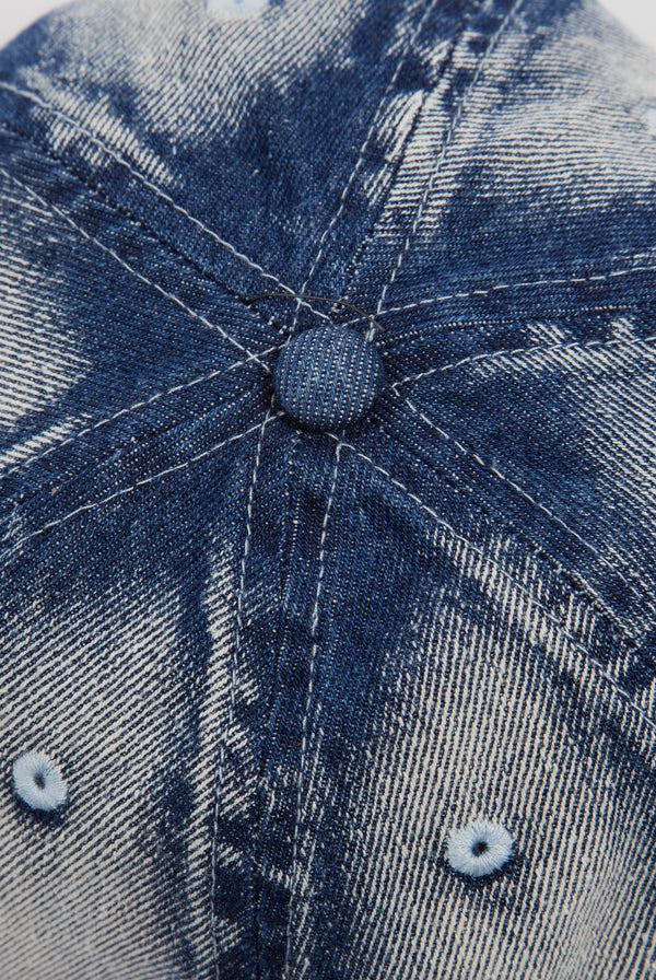 JUICY BLEACH WASH DENIM CAP