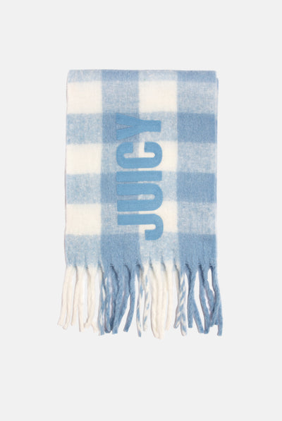 JUICY CHECK FLAT KNIT SCARF