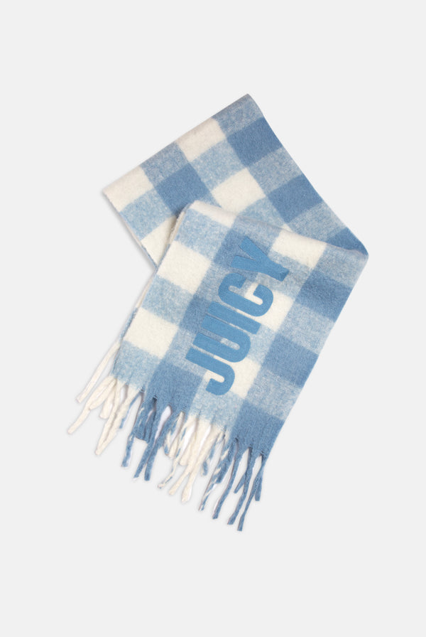 JUICY CHECK FLAT KNIT SCARF