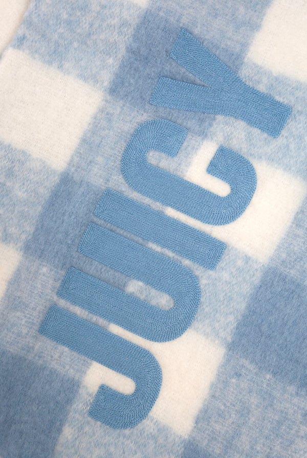 JUICY CHECK FLAT KNIT SCARF