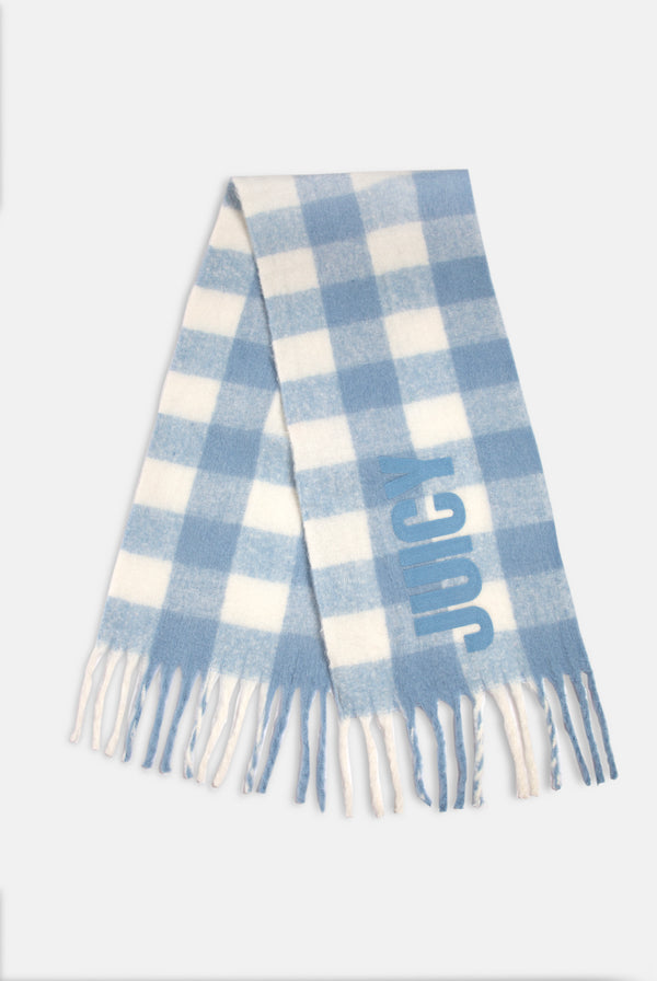 JUICY CHECK FLAT KNIT SCARF