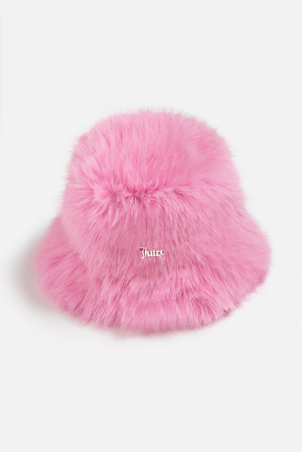 BEGONIA PINK FAUX FUR HAT
