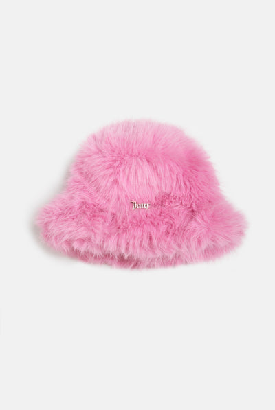 BEGONIA PINK FAUX FUR HAT