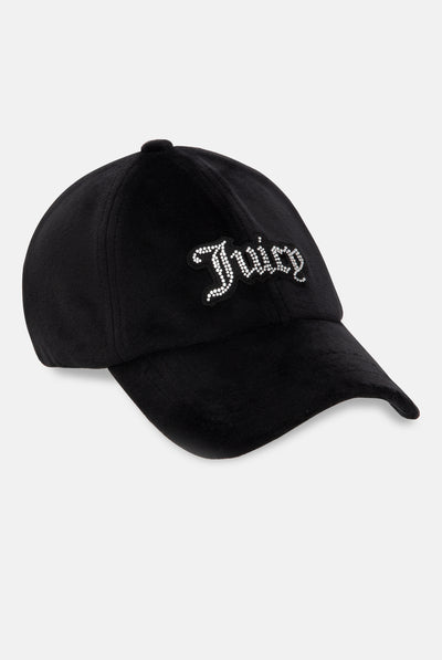 BLACK VELOUR JUICY CAP