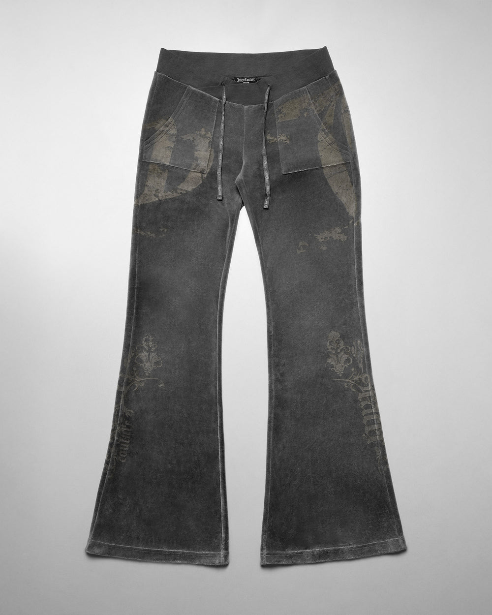 Racer x Juicy Dark Gull Grey Velour Pant