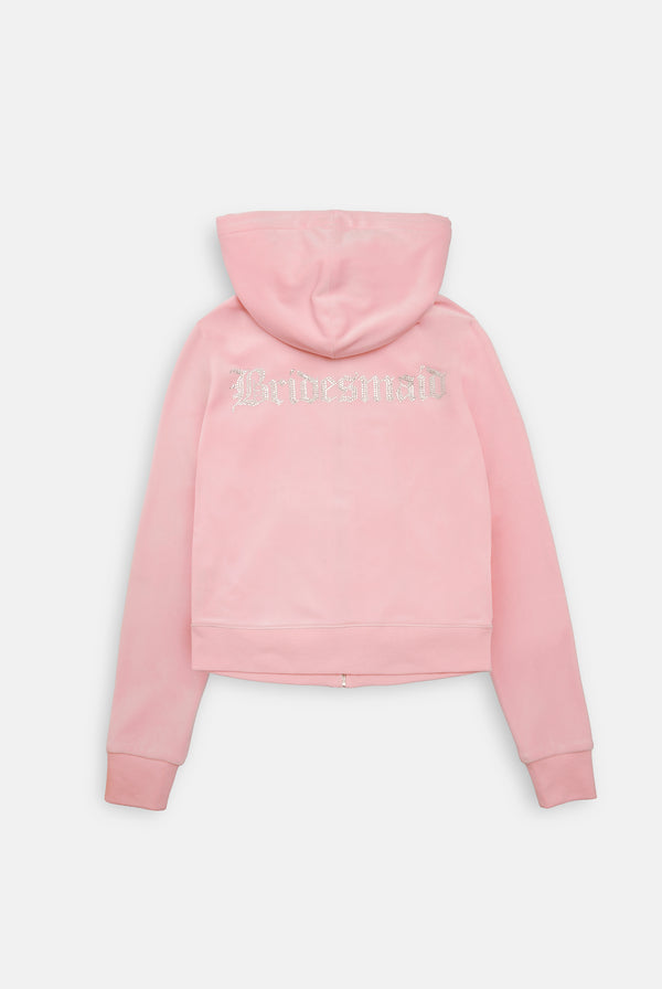 JUICY PINK BRIDESMAID CLASSIC VELOUR HOODIE
