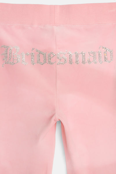 JUICY PINK BRIDESMAID CLASSIC VELOUR  LOW RISE TRACK PANTS