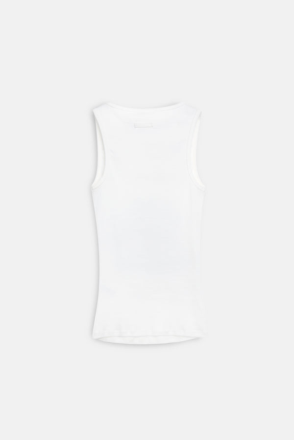 WHITE CHOOSE JUICY VEST TOP