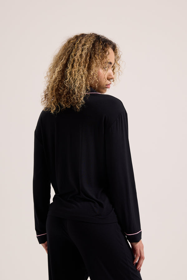 BLACK JUICY DOG CREST PYJAMA SET