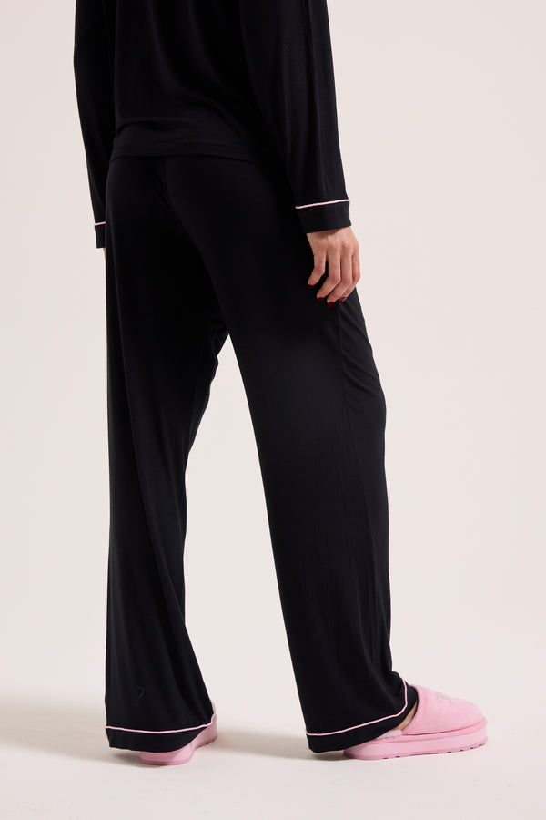 BLACK JUICY DOG CREST PYJAMA SET