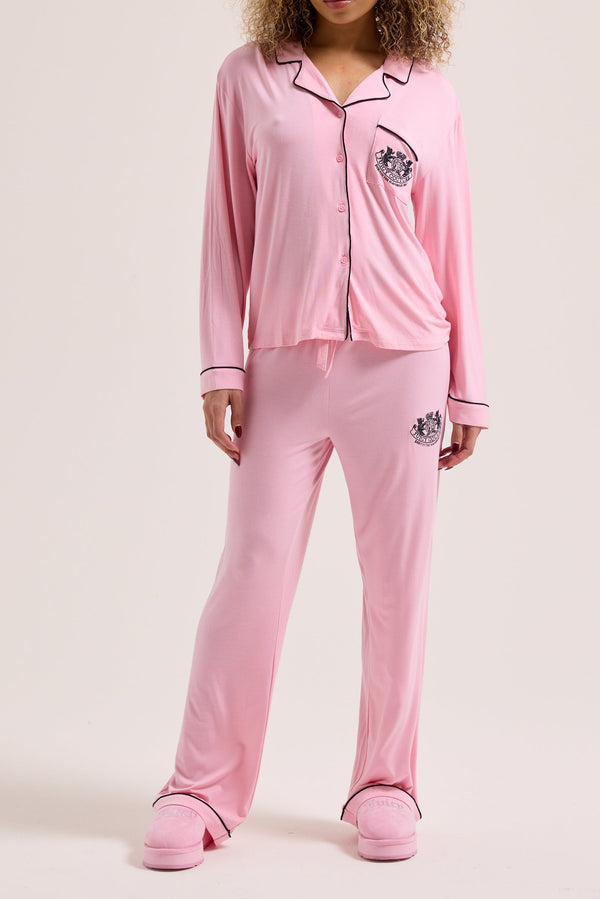 JUICY PINK JUICY DOG CREST PYJAMA SET