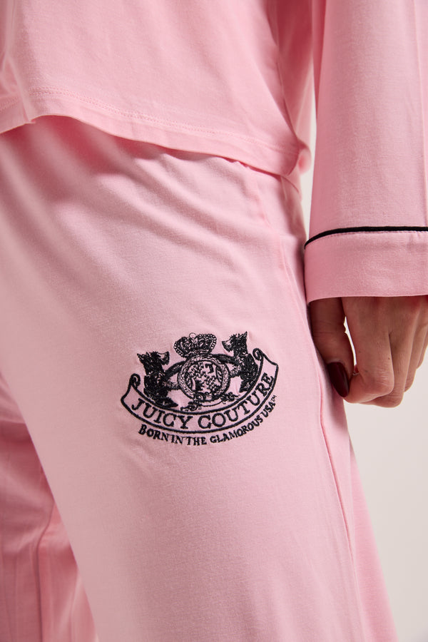 JUICY PINK JUICY DOG CREST PYJAMA SET