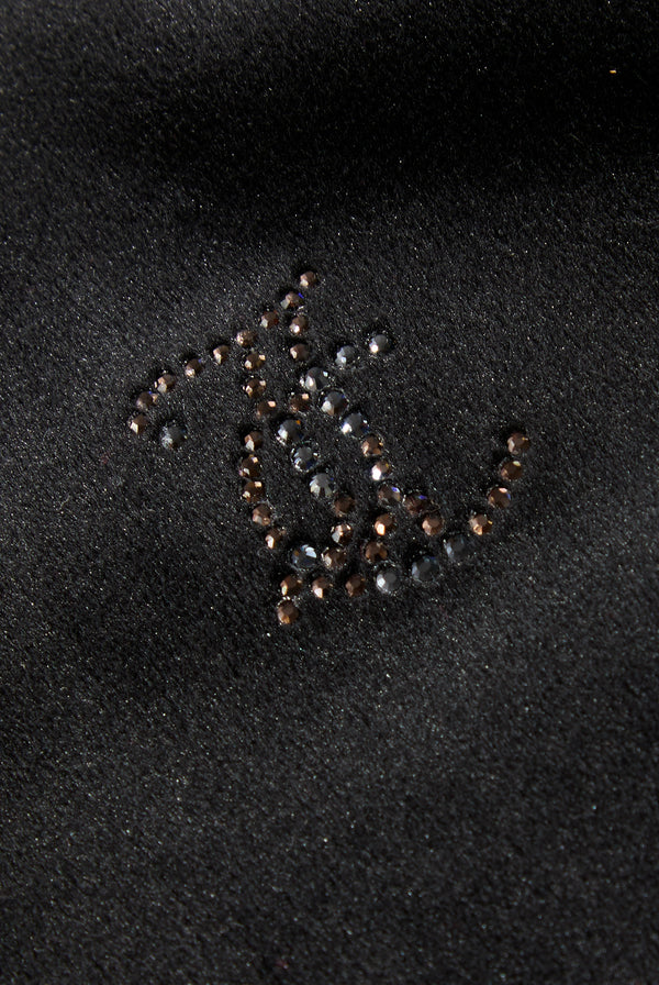 BLACK JEWELLED CLASSIC VELOUR ROBERTSON HOODIE