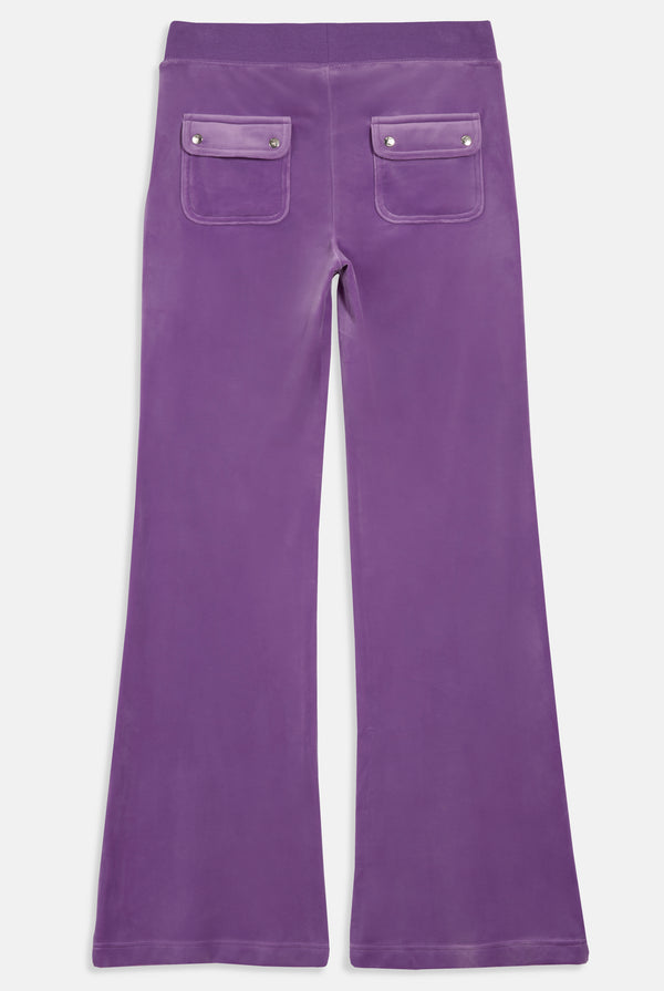 CHIVE BLOSSOM LOW RISE JEWELLED CLASSIC VELOUR TRACK PANT