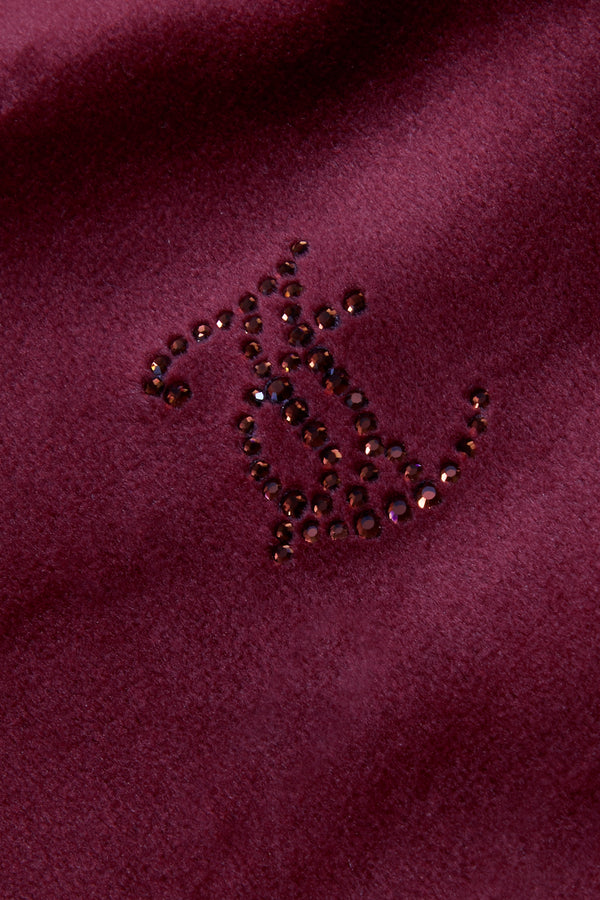 TAWNY PORT JEWELLED CLASSIC VELOUR ROBERTSON HOODIE