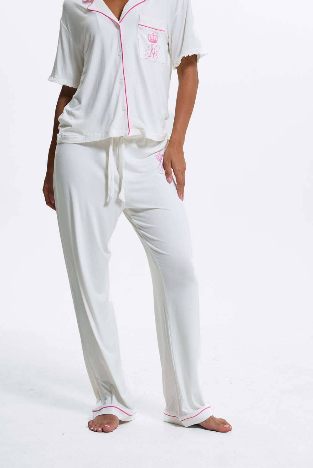 Marshmallow Crown Shirt Pyjama Set
