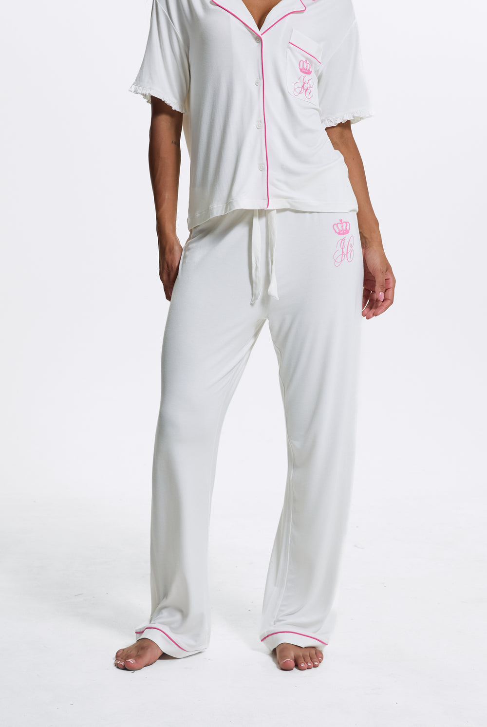 Marshmallow Crown Shirt Pyjama Set