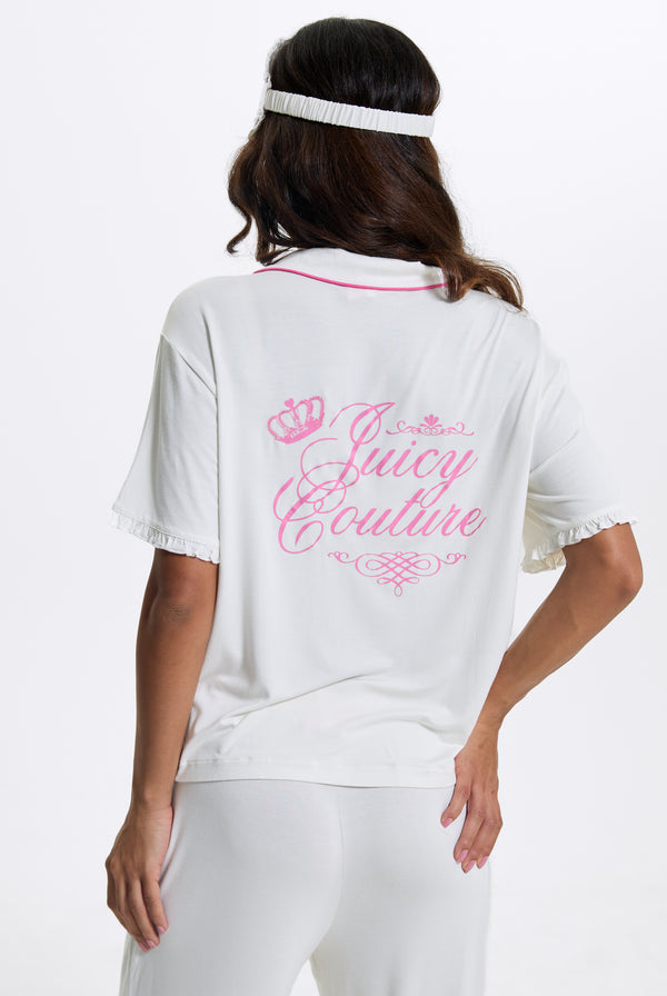 Marshmallow Crown Shirt Pyjama Set