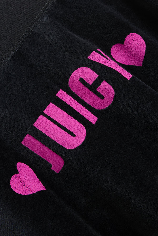 BLACK JUICY ANGEL COTTON VELOUR SKIRT