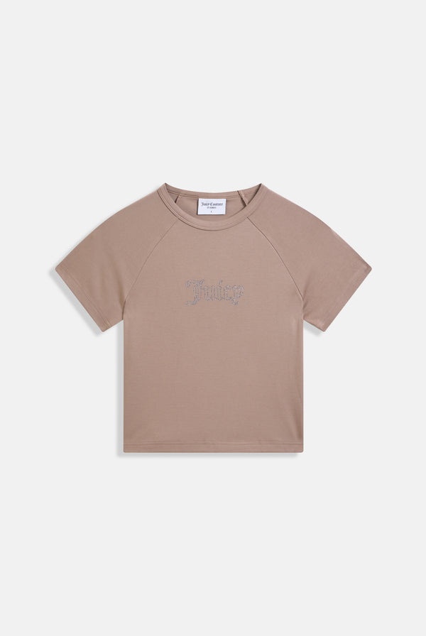 FUNGI RAGLAN DIAMANTE BABY TEE