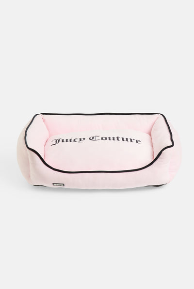 MEDIUM ALMOND BLOSSOM VELOUR JUICY PET BED