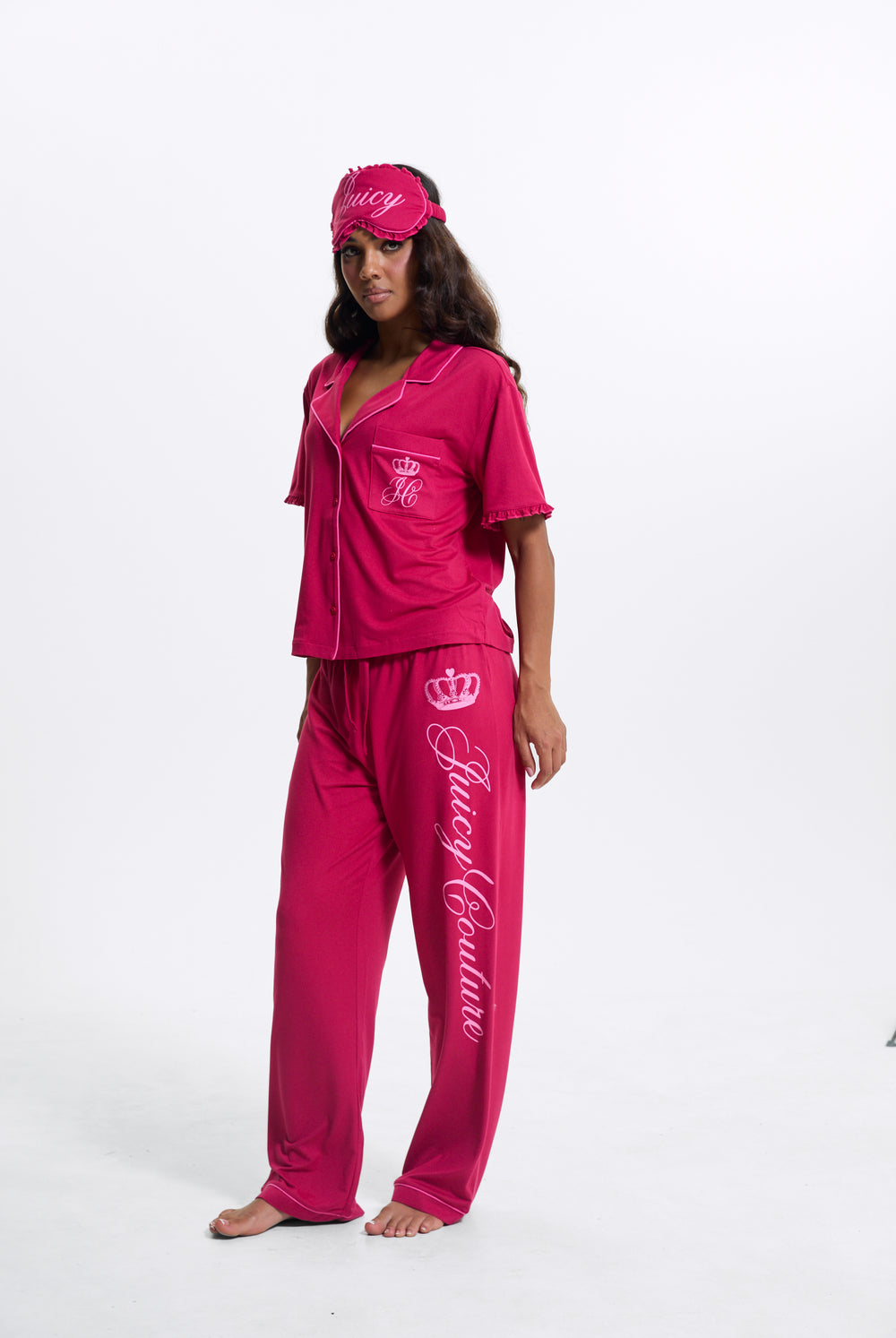 Persian Red Crown Shirt Pyjama Set