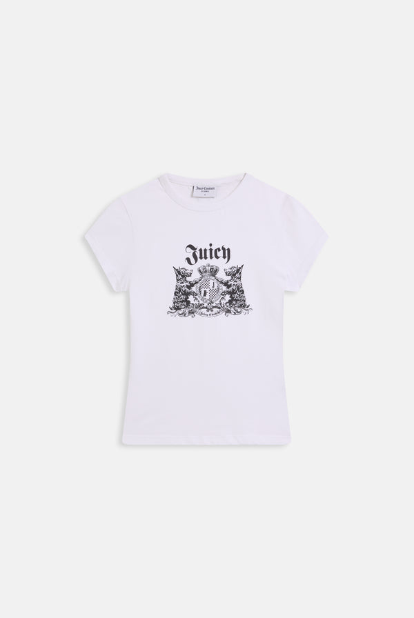 WHITE DOG CREST GRAPHIC TEE