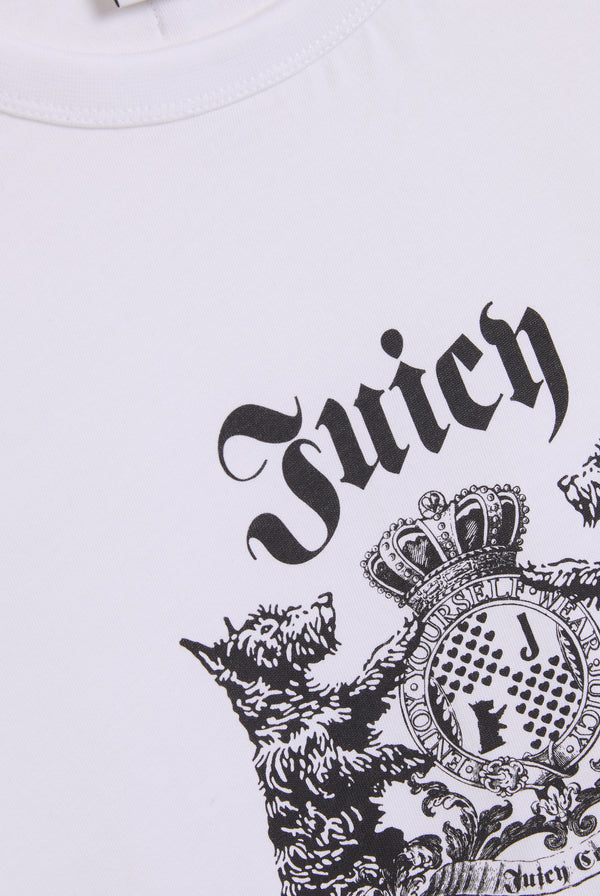 WHITE DOG CREST GRAPHIC TEE