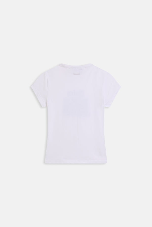 WHITE DOG CREST GRAPHIC TEE