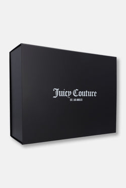 Displays the 'Juicy Couture' Gift Wrapping packaging 
