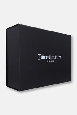Displays the 'Juicy Couture' Gift Wrapping packaging 