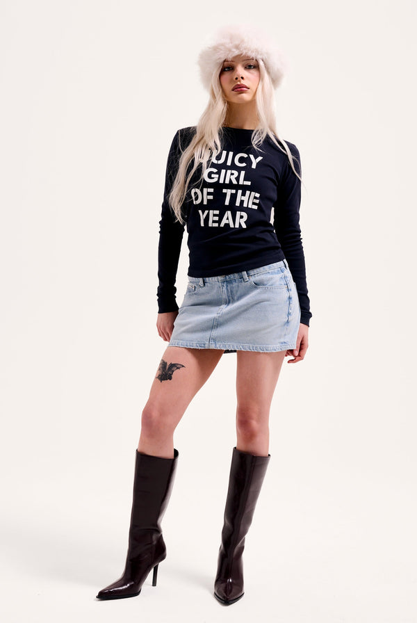 THE ICONS / NIGHT SKY 'GIRL OF THE YEAR' LONG SLEEVE TEE