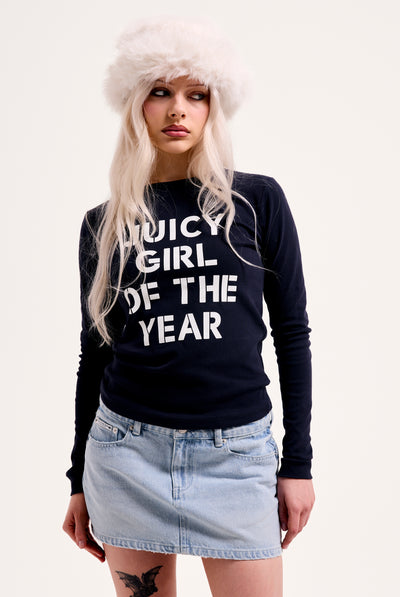 THE ICONS / NIGHT SKY 'GIRL OF THE YEAR' LONG SLEEVE TEE