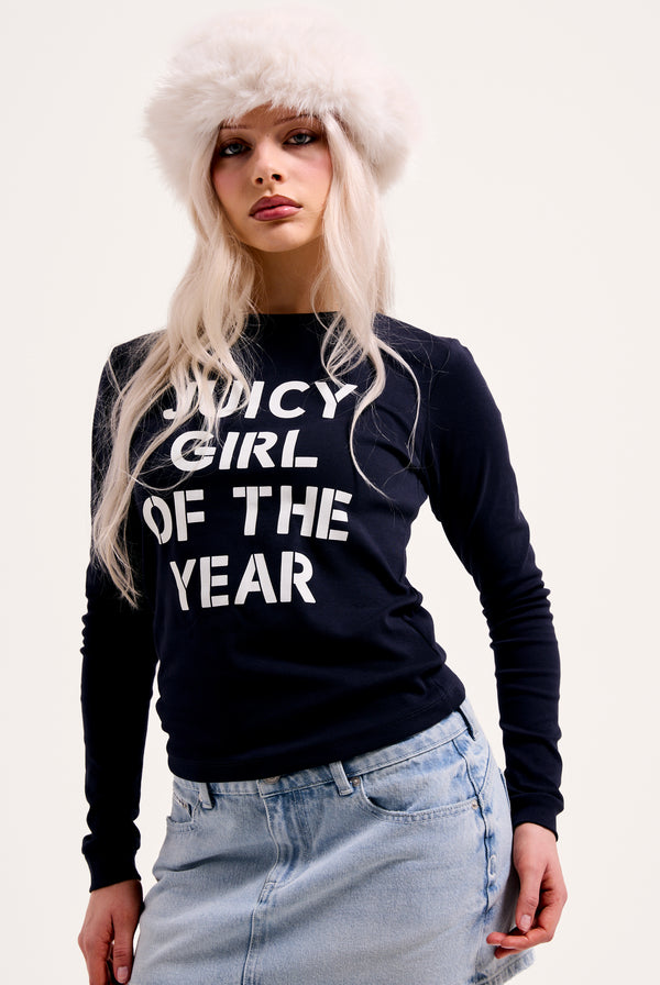 THE ICONS / NIGHT SKY 'GIRL OF THE YEAR' LONG SLEEVE TEE