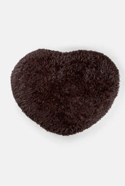 Displays the Java 'juicy' branded Fluffy Heart Pet Bed
